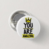 Je bent geweldig ronde button 3,2 cm (Voorkant /achterkant)