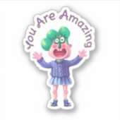 Je bent geweldig sticker (Voorkant)