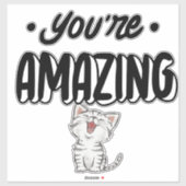 Je bent geweldig sticker (Vel)