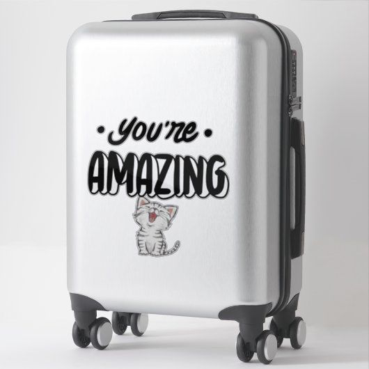 Je bent geweldig sticker (Koffer)