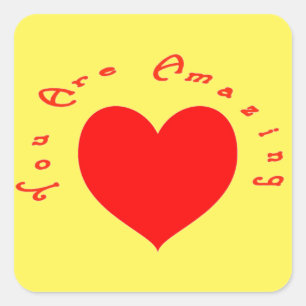 Je bent geweldig! vierkante sticker