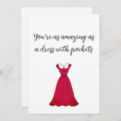 Je bent geweldig wenskaart feestdagenkaart (Voorkant / Achterkant)