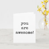 Je bent Geweldige, aanmoediging, het optillen van  Kaart (Gele Bloem)