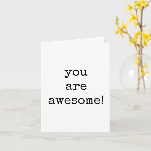 Je bent Geweldige, aanmoediging, het optillen van  Kaart (Gele Bloem)