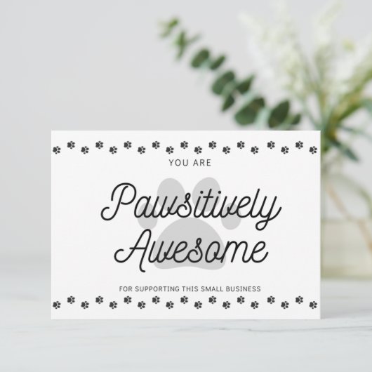 Je bent Geweldige Bedankkaart (Staand voorkant)