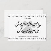 Je bent Geweldige Bedankkaart (Voorkant / Achterkant)