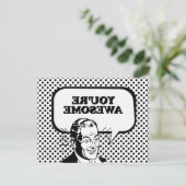 JE BENT GEWELDIGE BRIEFKAART (Staand voorkant)