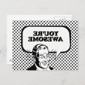 JE BENT GEWELDIGE BRIEFKAART (Voorkant / Achterkant)