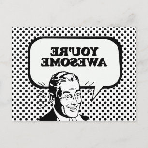 JE BENT GEWELDIGE BRIEFKAART