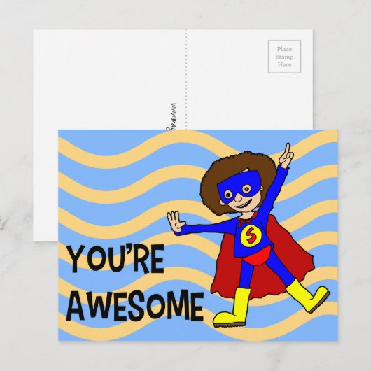 Je bent Geweldige Briefkaart (Voorkant / Achterkant)