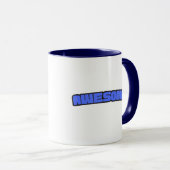 Je bent Geweldige digitaal ontworpen typografie Mok (Voorkant rechts)