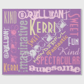 Je bent Geweldige Gepersonaliseerde Gift Wrap Roze Cadeaupapier (Vlak)