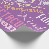 Je bent Geweldige Gepersonaliseerde Gift Wrap Roze Cadeaupapier (Hoek)