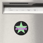 Je bent GEWELDIGE - Groen en Paars Star Magnet (Insitu (Vaatwasser))
