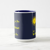 "Je bent Geweldige", heldere, gele zon Mok (Midden)