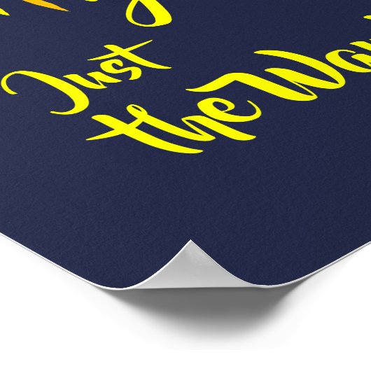 "Je bent Geweldige", heldere, gele zonneafdrukken Poster (Hoek)