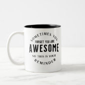 Je bent Geweldige Herinneringsgeschenk | verheffen Tweekleurige Koffiemok (Links)