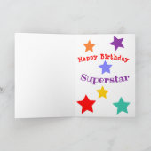 Je bent Geweldige! kleurrijke verjaardagskaart Kaart (Binnen)