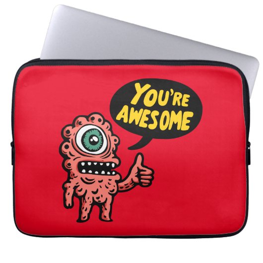 Je bent Geweldige Laptop Sleeve (Voorkant)