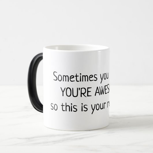 Je bent Geweldige mok (Voorkant links)