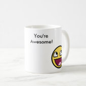 "Je bent Geweldige" Mok! Koffiemok (Voorkant rechts)