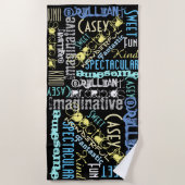 Je bent Geweldige Persoonlijk Woorden van Viering Strandlaken (Voorkant)