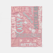 Je bent Geweldige persoonlijke naamwoorden Mauve A Fleece Deken (Voorkant)