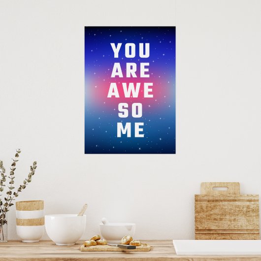 Je bent geweldige poster (Keuken)