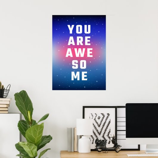 Je bent geweldige poster (Thuiskantoor)