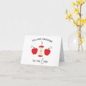 Je bent Geweldige voor de Core - Pun Aanmoediging Kaart (Gele Bloem)