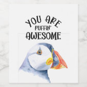 je bent geweldige wijn etiket (Enkel label)