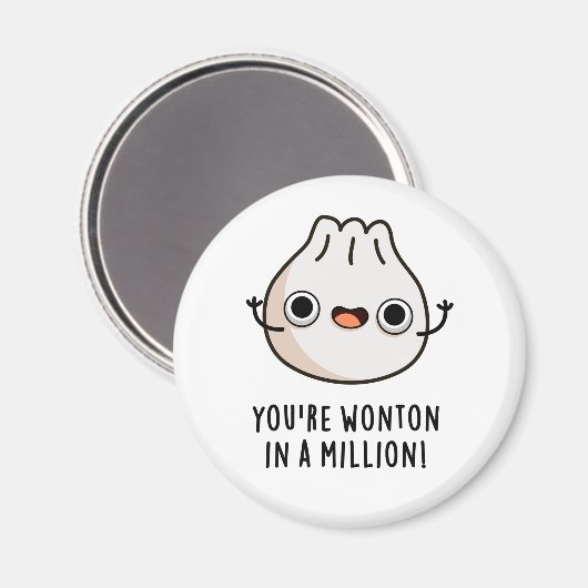 Je bent gewonnen in een miljoen grappige Dimsum wo Magneet (Voorkant / Achterkant)