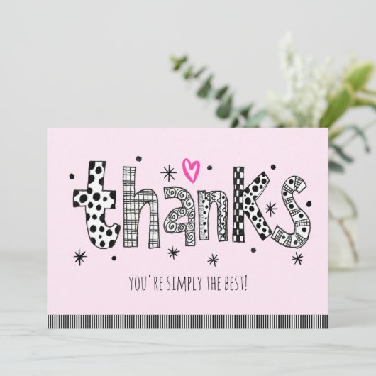 Je bent gewoon de beste bedankkaart (Staand voorkant)