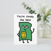 "Je bent gewoon de beste" Kaart (Staand voorkant)