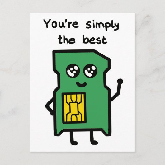 "Je bent gewoon de beste" Kaart (Voorkant)