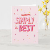 Je bent gewoon de beste Kaart (Gele Bloem)