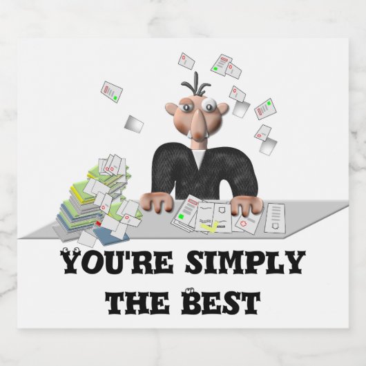 Je bent gewoon de beste .persoonlijke tekst bier etiket (Enkel label)