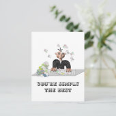 Je bent gewoon de beste .persoonlijke tekst briefkaart (Staand voorkant)