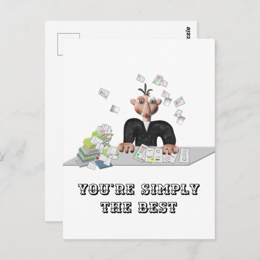 Je bent gewoon de beste .persoonlijke tekst briefkaart (Voorkant / Achterkant)