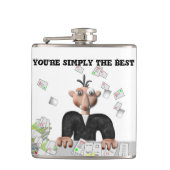 Je bent gewoon de beste .persoonlijke tekst heupfles (Voorkant)