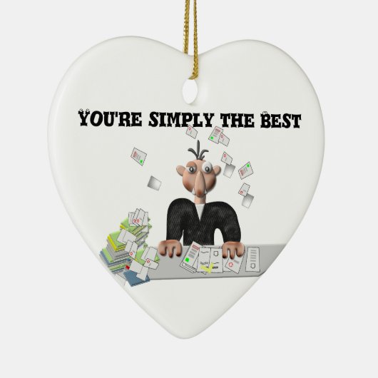 Je bent gewoon de beste .persoonlijke tekst keramisch ornament (Rechts)