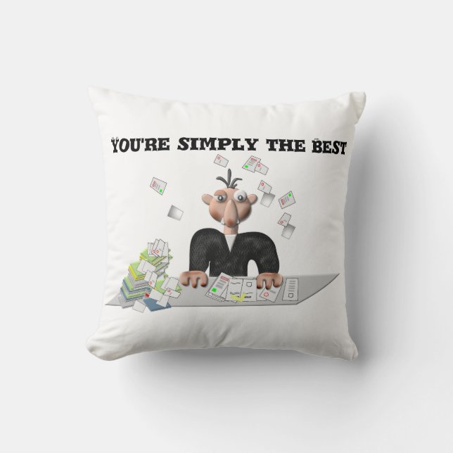 Je bent gewoon de beste .persoonlijke tekst kussen (Voorkant)