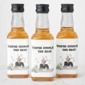Je bent gewoon de beste .persoonlijke tekst likeurfles etiket (Flessen)