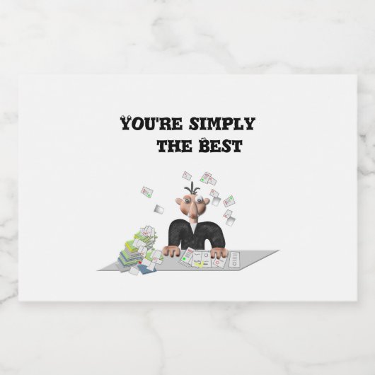 Je bent gewoon de beste .persoonlijke tekst likeurfles etiket (Enkel label)