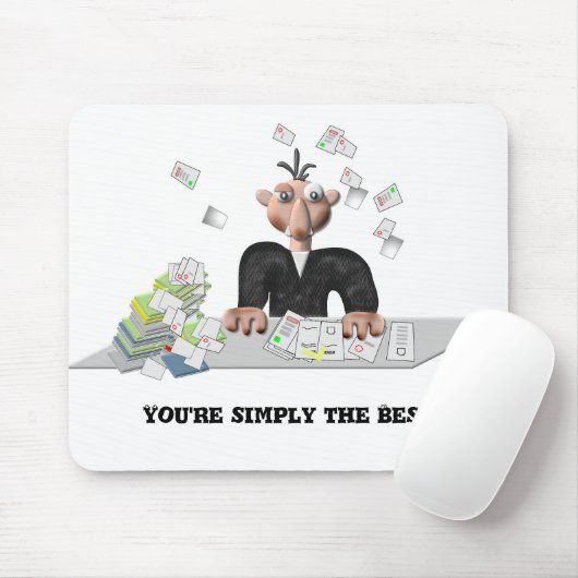 Je bent gewoon de beste .persoonlijke tekst muismat (Met muis)