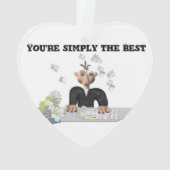 Je bent gewoon de beste .persoonlijke tekst ornament (achterkant)