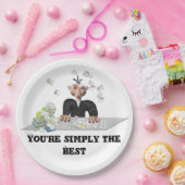 Je bent gewoon de beste .persoonlijke tekst papieren bordje (Feest)