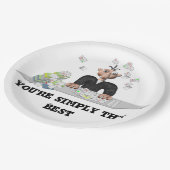 Je bent gewoon de beste .persoonlijke tekst papieren bordje (Gekanteld)