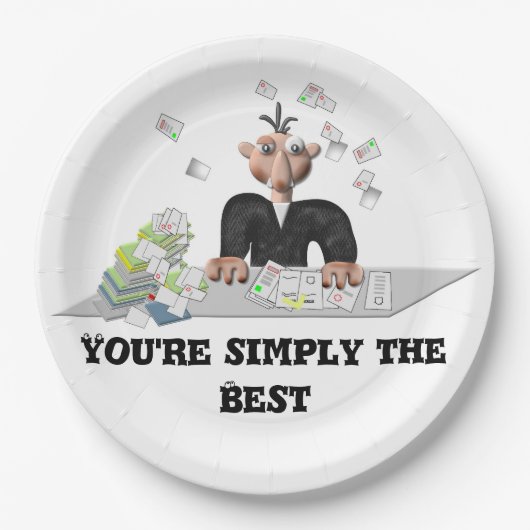 Je bent gewoon de beste .persoonlijke tekst papieren bordje (Voorkant)