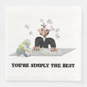 Je bent gewoon de beste .persoonlijke tekst servet (Voorkant)